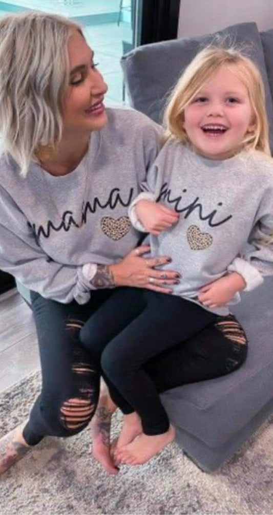 Mother and Daughter Sweater Set Mom and Me